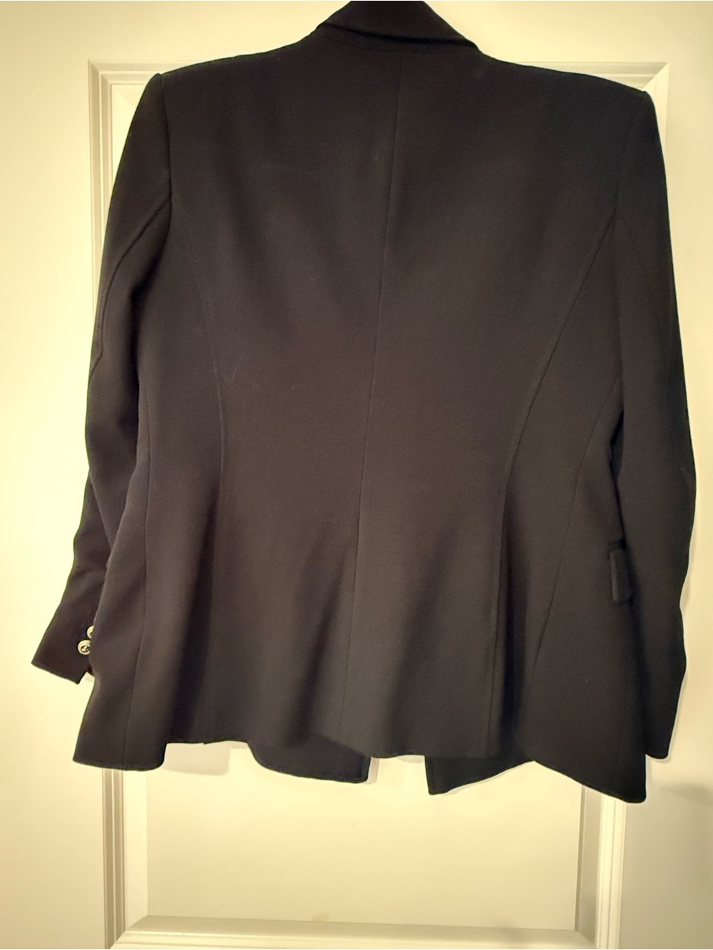 Zara Black Double-Breasted Blazer with Gold Buttons - Picture 5 of 9